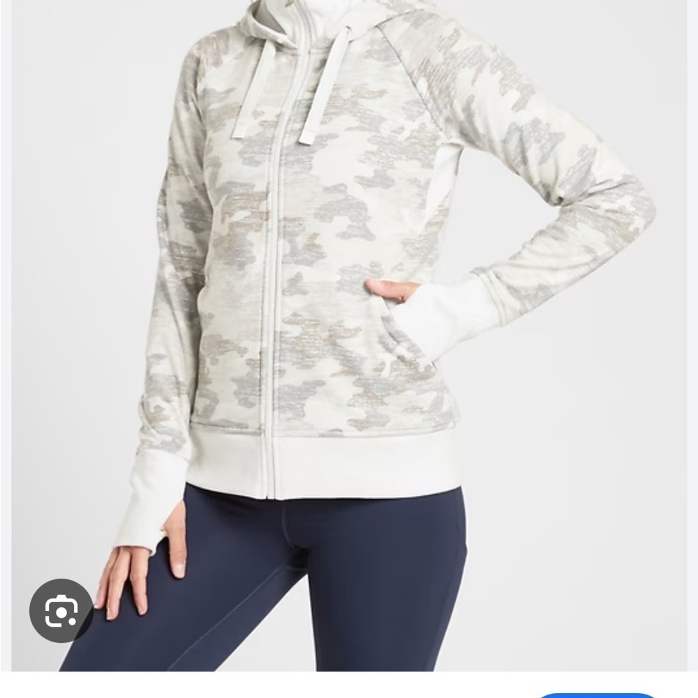 NWT Athleta Triumph Camouflage Zip-Up Hoodie Sz XXS